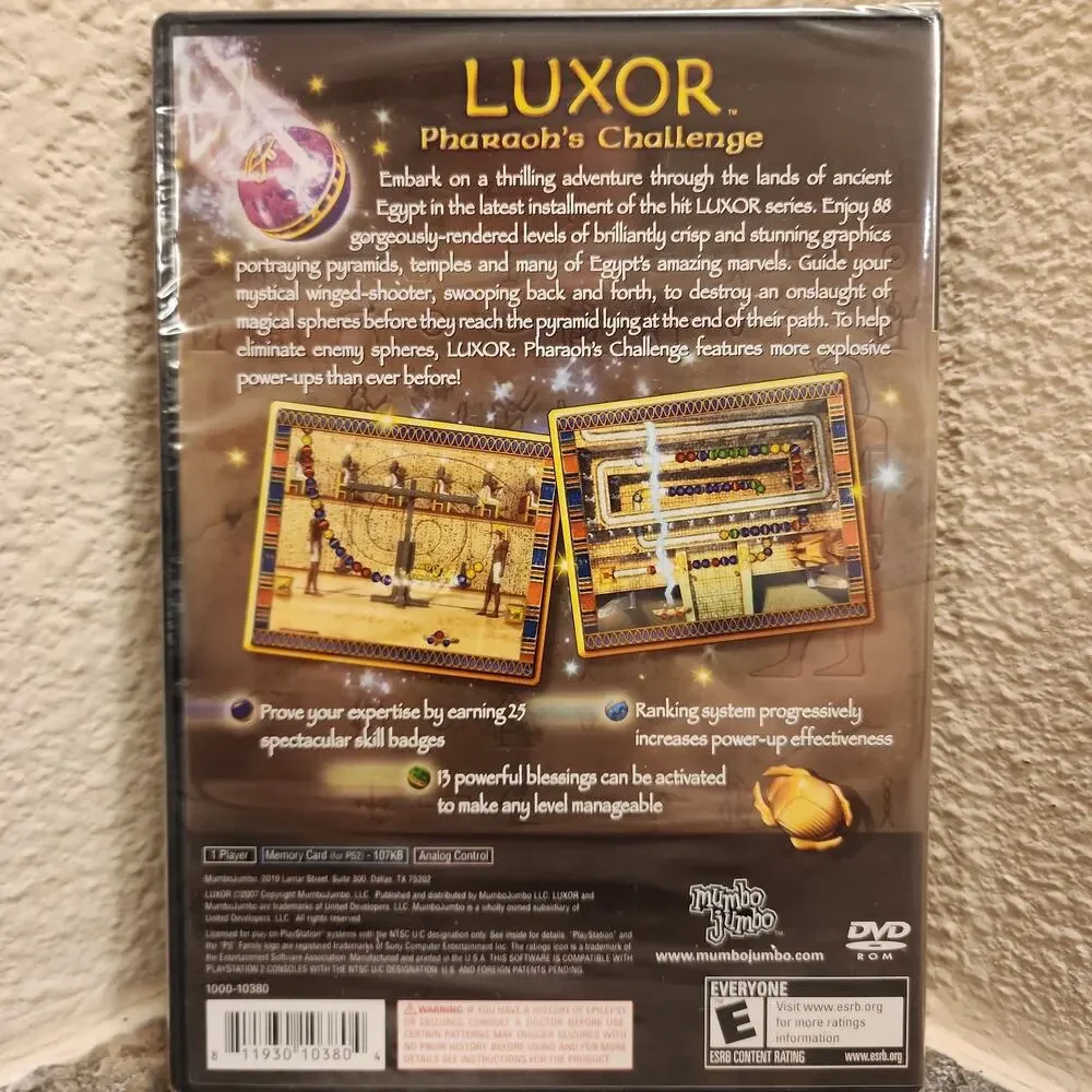 Game - Luxor: Pharaoh's Challenge (NEW) - PS2